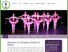 Tablet Screenshot of morphewschoolofdance.co.uk